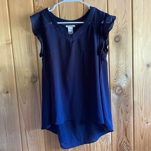 Easley womens Navy Blue blouse size M